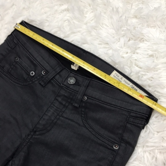 Rag & Bone Black Skinny Zipper Capri Jeans - Picture 7 of 12